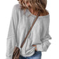 📢📢50% RABATT!! ⏰Damen Lässiges Rundhals-Langarmshirt
