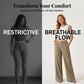 🔥🔥 2026 NEU 🥳☀️ Lässige Damen Loungehose aus Baumwoll-Leinen-Mix 👖 Fließend, gerades Bein & hoher Bund – perfekt für Sommer & Alltag 🌸