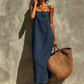👗 50% RABATT! 🎁 Damen lässiges einfarbiges Trägerkleid – Leicht, luftig & vielseitig – Perfekt für warme Tage, Strand oder einen entspannten Look – bequem & stilvoll 🌸☀️✨