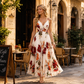 💃 Neuheiten 50% RABATT 💥 Damen Bedrucktes Spaghettiträger Maxikleid – Schmeichelhafte V-Ausschnitt, verstellbare dünne Träger & fließende A-Linie. Ein zeitloses, feminines Stück für warme Anlässe 🌿