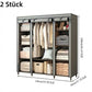 ⏰【Limitiertes Angebot – 50% Rabatt!】👔Einfach zu montierender Kleiderschrank aus Vliesstoff