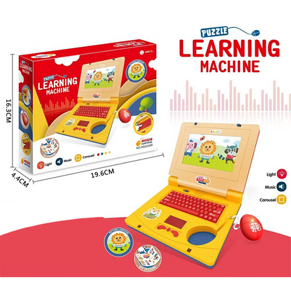 💻【 Limitiertes Angebot – 50% RABATT! 】🧸 Interaktiver Simulations-Spielzeug-Laptop – Lichter, Töne & Lernspiele – Fördert spielerisch Kreativität & Motorik bei Kindern 🎵