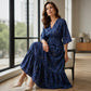 🛍️ 50 % Rabatt – Elegantes V-Ausschnitt-Kleid mit floralem Print – weich fallender Stoff, schmeichelhafte Passform & vielseitig kombinierbar 🌸