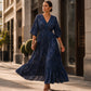 🛍️ 50 % Rabatt – Elegantes V-Ausschnitt-Kleid mit floralem Print – weich fallender Stoff, schmeichelhafte Passform & vielseitig kombinierbar 🌸