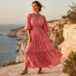 🛍️ 50 % Rabatt – Elegantes V-Ausschnitt-Kleid mit floralem Print – weich fallender Stoff, schmeichelhafte Passform & vielseitig kombinierbar 🌸