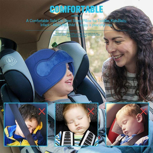 🚗【 Limitiertes Angebot – 50% Rabatt】 🛌 Kopfstützenband für Autoschlaf – Verstellbar, weich & stützend – Ideal für entspannte Fahrten & Beifahrernickerchen 😴