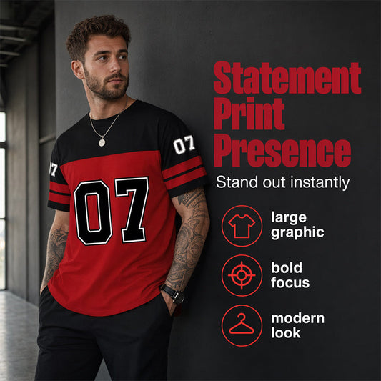 📢📢【 Limitiertes Angebot – 50% Rabatt!】⏰Herren Bedrucktes Kurzarm-Sport-T-Shirt