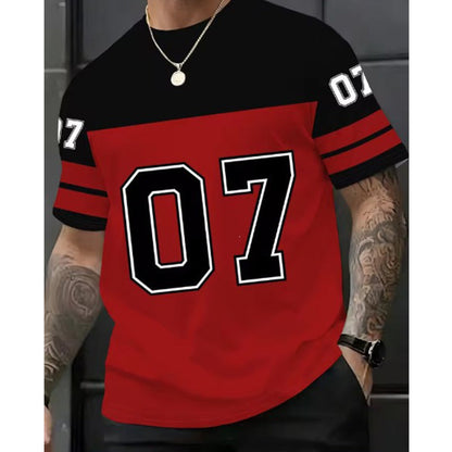 📢📢【 Limitiertes Angebot – 50% Rabatt!】⏰Herren Bedrucktes Kurzarm-Sport-T-Shirt