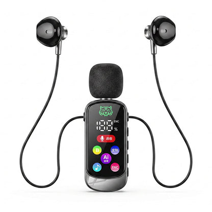 🎤🔊📶 Bluetooth Karaoke Headset mit sicherem Kragenfederclip, leichtes drahtloses Gesangsheadset für Live & Unterricht