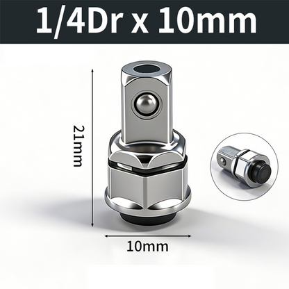 📢📢Limitiertes Angebot – 50% !!⏰CR-V Stahl Ratschenschlüssel-Adapter Steckschlüssel-Konverter-Set