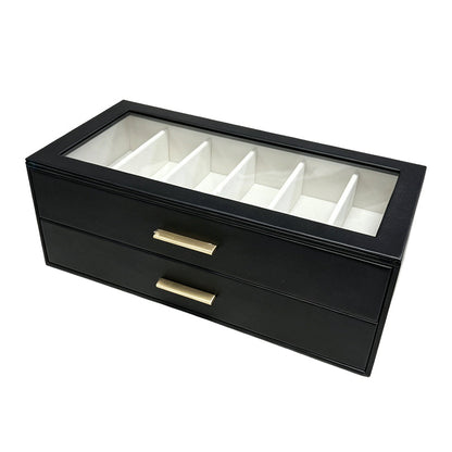 【🕶️ Historischer Tiefstpreis – Nur heute! 】📦 2-stöckige Sonnenbrillen-Aufbewahrungsbox – Transparenter Glasdeckel, staubdicht & platzsparend – Ideal für Brillensammlung & stilvolle Präsentation ✨