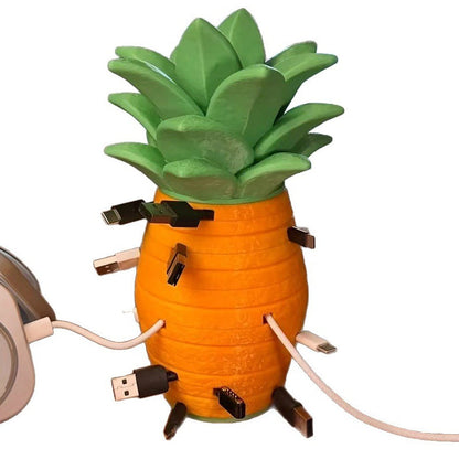 【🔥Limitiertes Angebot – 50% Rabatt!】✨🎁Kreativer Ananas-Schreibtisch-Kabelorganizer
