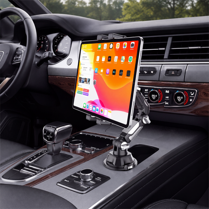 【📢📢Limitiertes Angebot – 50% Rabatt!!】⏰Klappbarer Auto-Becherhalter-Tablethalter