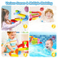 🎁【LIMITIERTES ANGEBOT – 50% RABATT!】🛁Interaktives Badewannen-Rutschbahn-Set – Kleinkind-Badespielzeug