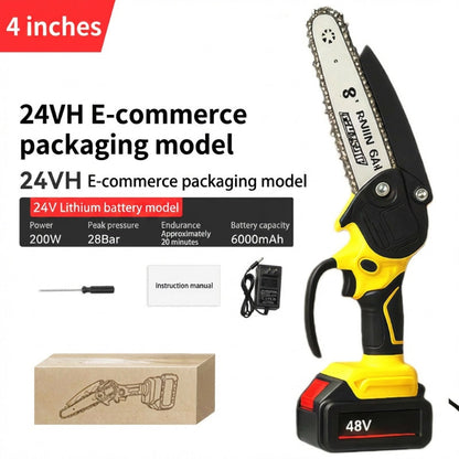 【🔥 Historischer Tiefstpreis – Nur heute!】 Mini-Elektrosäge mit Sicherheitsschloss – Klein, aber kraftvoll! ✋️ Einhandbedienung, Sicherheitsschutz, 48V Akku ⚡ Limitiertes Angebot ⏳