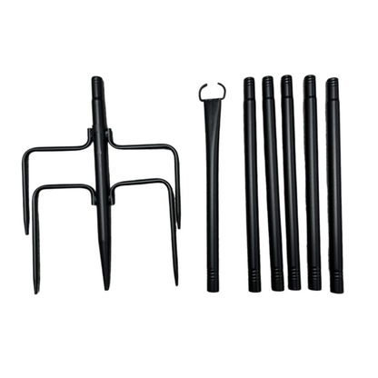 ⏰【Nur für kurze Zeit: 50 % sparen!】🎁Stabiler Lichterketten-Mast für Außen – Verstellbare Höhe, Metallkonstruktion mit Haken