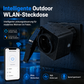 【⏰Limitiertes Angebot – 50 % Rabatt !】🔥Intelligente Außensteckdose mit WLAN und Schutzklasse IP44 – Fernsteuerung über App