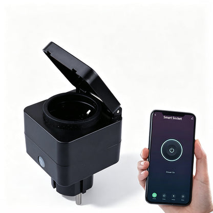 【⏰Limitiertes Angebot – 50 % Rabatt !】🔥Intelligente Außensteckdose mit WLAN und Schutzklasse IP44 – Fernsteuerung über App