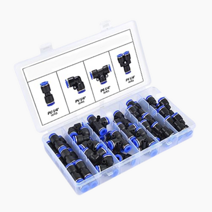 📢📢1/4-Zoll Pneumatisches Steckanschluss-Schlauchverbinder-Set