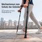 👵👴50 % RABATT! 🦯 Faltbare Unterarmgehstützen – stoßdämpfendes Federsystem, verstärkter Aluminiumschaft & rutschfeste Gummifüße – komfortable Mobilitätshilfe für die Frakturrehabilitation 🦵