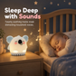 Tragbare Mini-Sound-Machine & Nachtlicht für Kinder – Einschlafhilfe mit weißem Rauschen & Musik